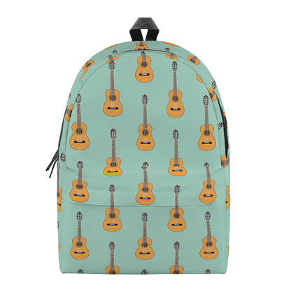 Classical Guitar Pattern Print Backpack
