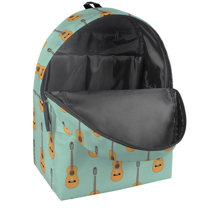 Classical Guitar Pattern Print Backpack