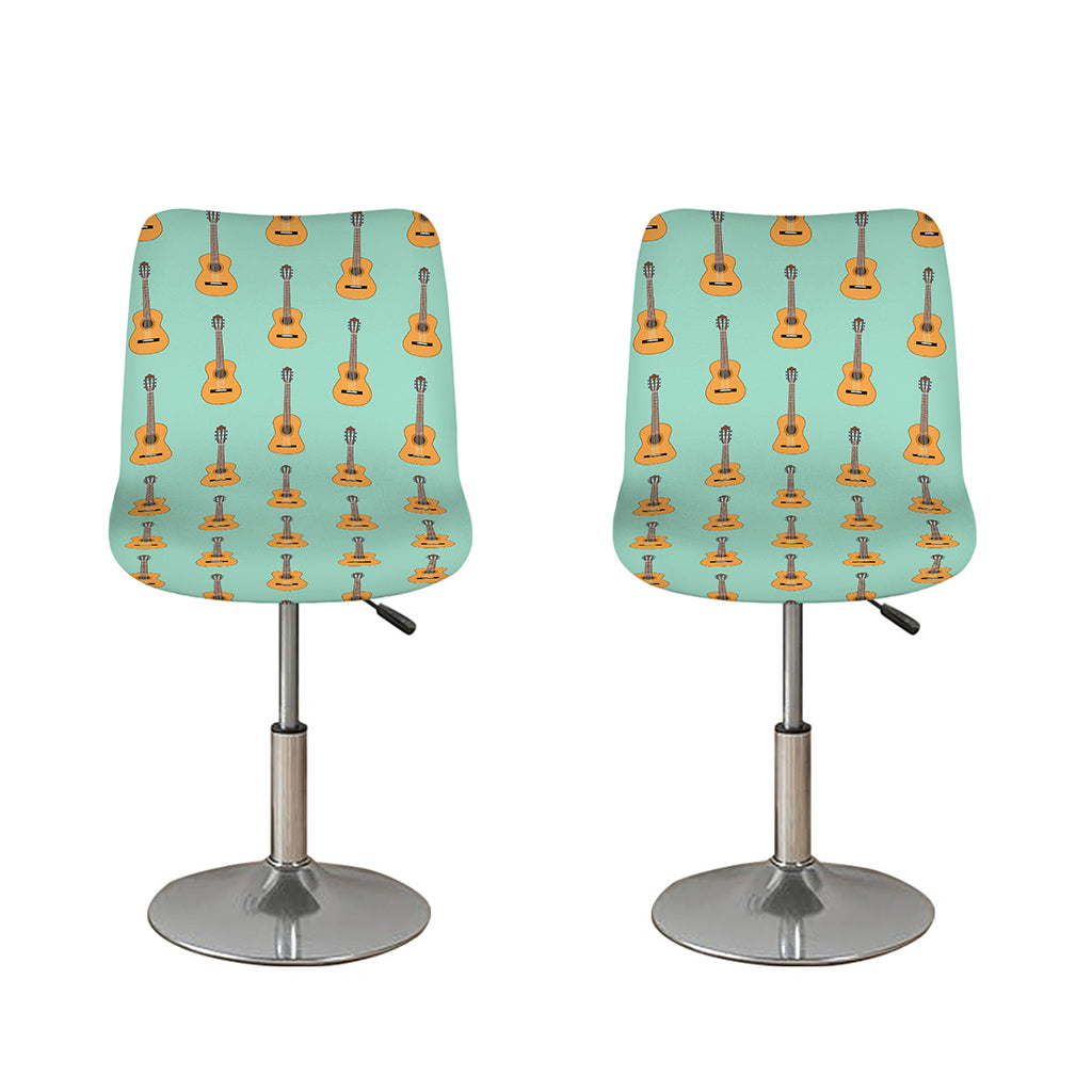 Classical Guitar Pattern Print Bar Stool Covers