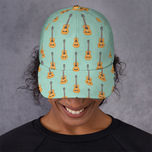 Classical Guitar Pattern Print Baseball Cap