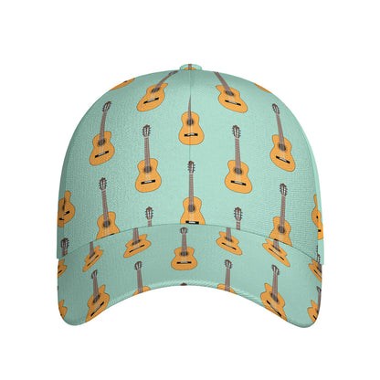 Classical Guitar Pattern Print Baseball Cap