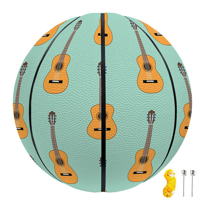 Classical Guitar Pattern Print Basketball