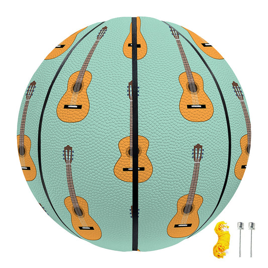 Classical Guitar Pattern Print Basketball