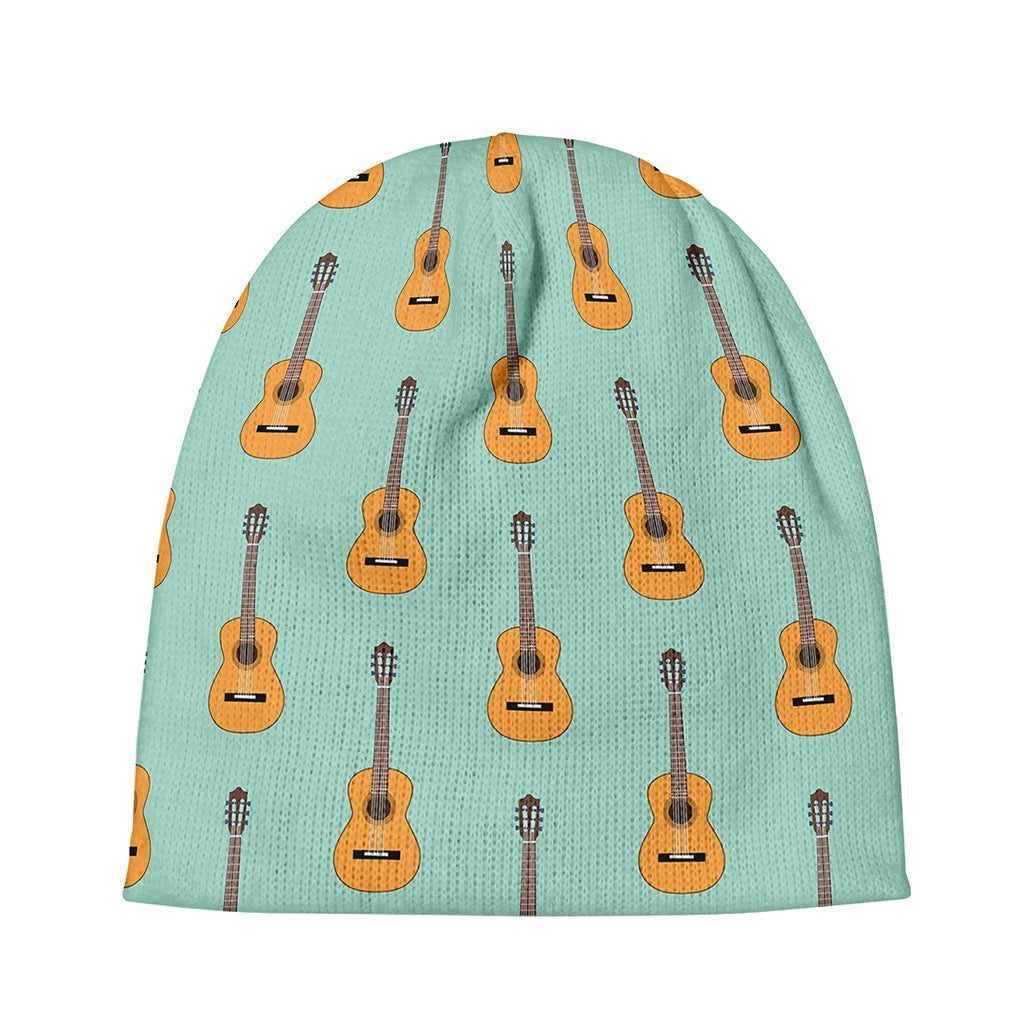 Classical Guitar Pattern Print Beanie