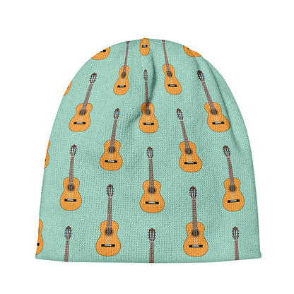 Classical Guitar Pattern Print Beanie