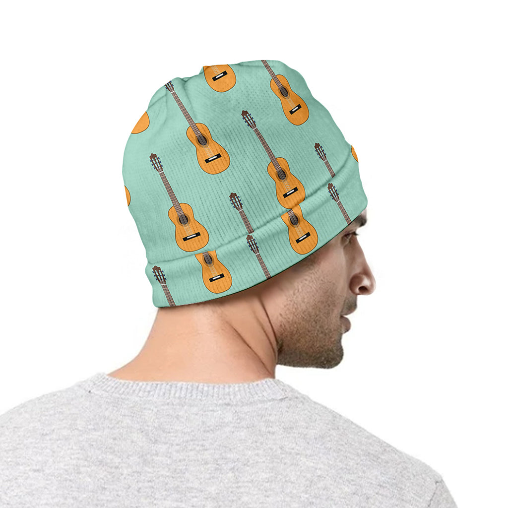 Classical Guitar Pattern Print Beanie