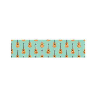 Classical Guitar Pattern Print Bed Runner