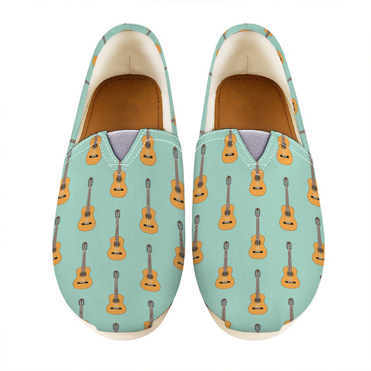 Classical Guitar Pattern Print Casual Shoes