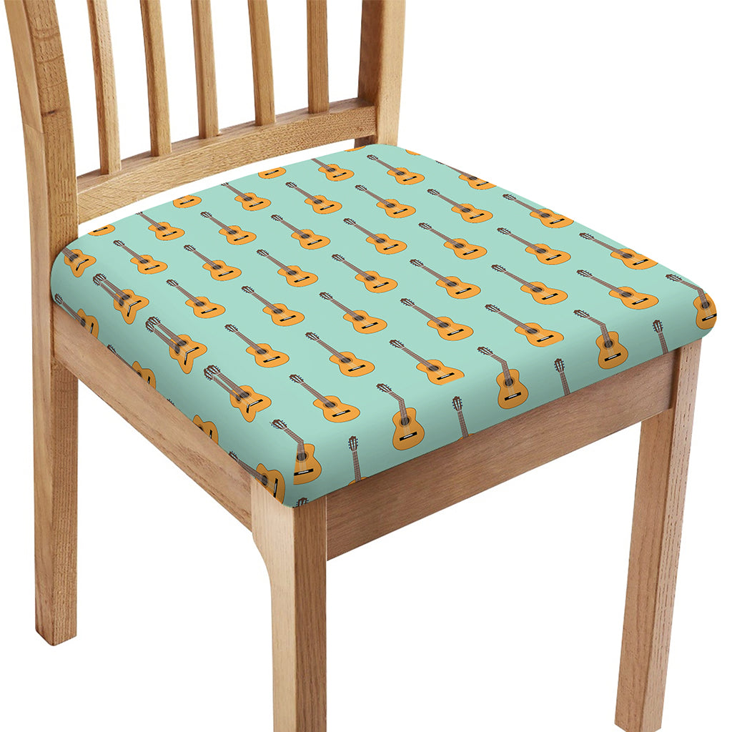 Classical Guitar Pattern Print Chair Cushion Cover