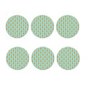 Classical Guitar Pattern Print Coaster Set