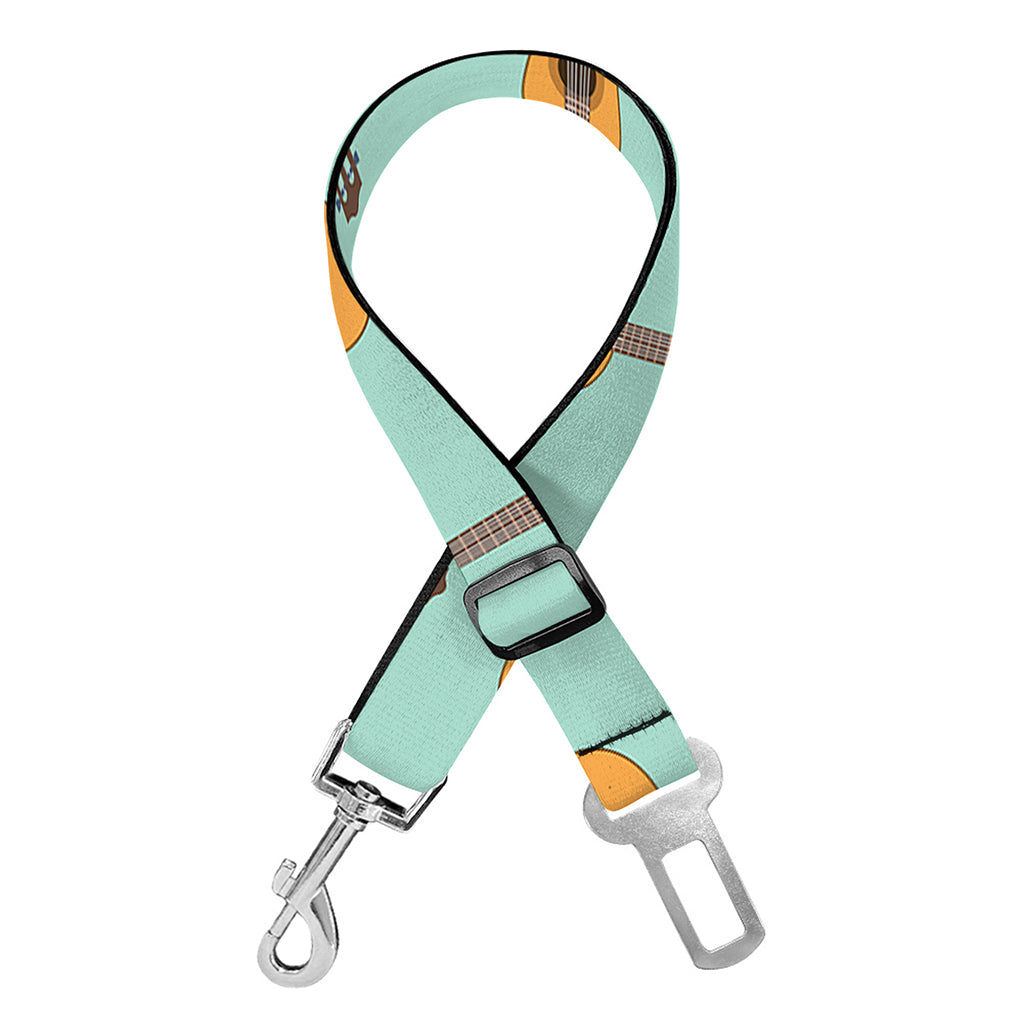 Classical Guitar Pattern Print Dog Seat Belt