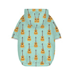 Classical Guitar Pattern Print Dog Zip Up Hoodie