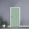 Classical Guitar Pattern Print Door Sticker