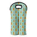 Classical Guitar Pattern Print Double Neoprene Wine Tote
