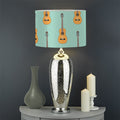 Classical Guitar Pattern Print Drum Lamp Shade