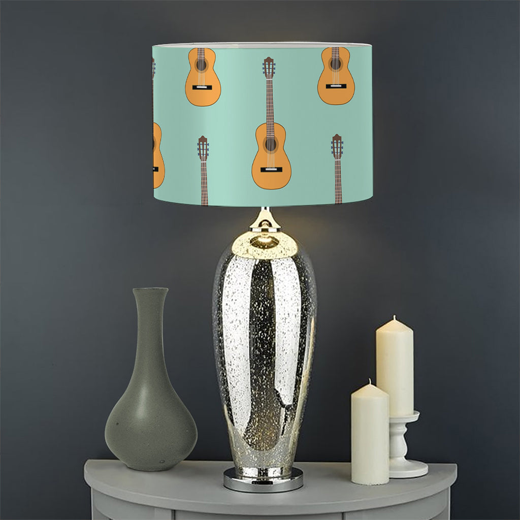 Classical Guitar Pattern Print Drum Lamp Shade
