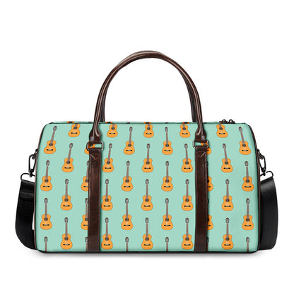 Classical Guitar Pattern Print Duffle Bag