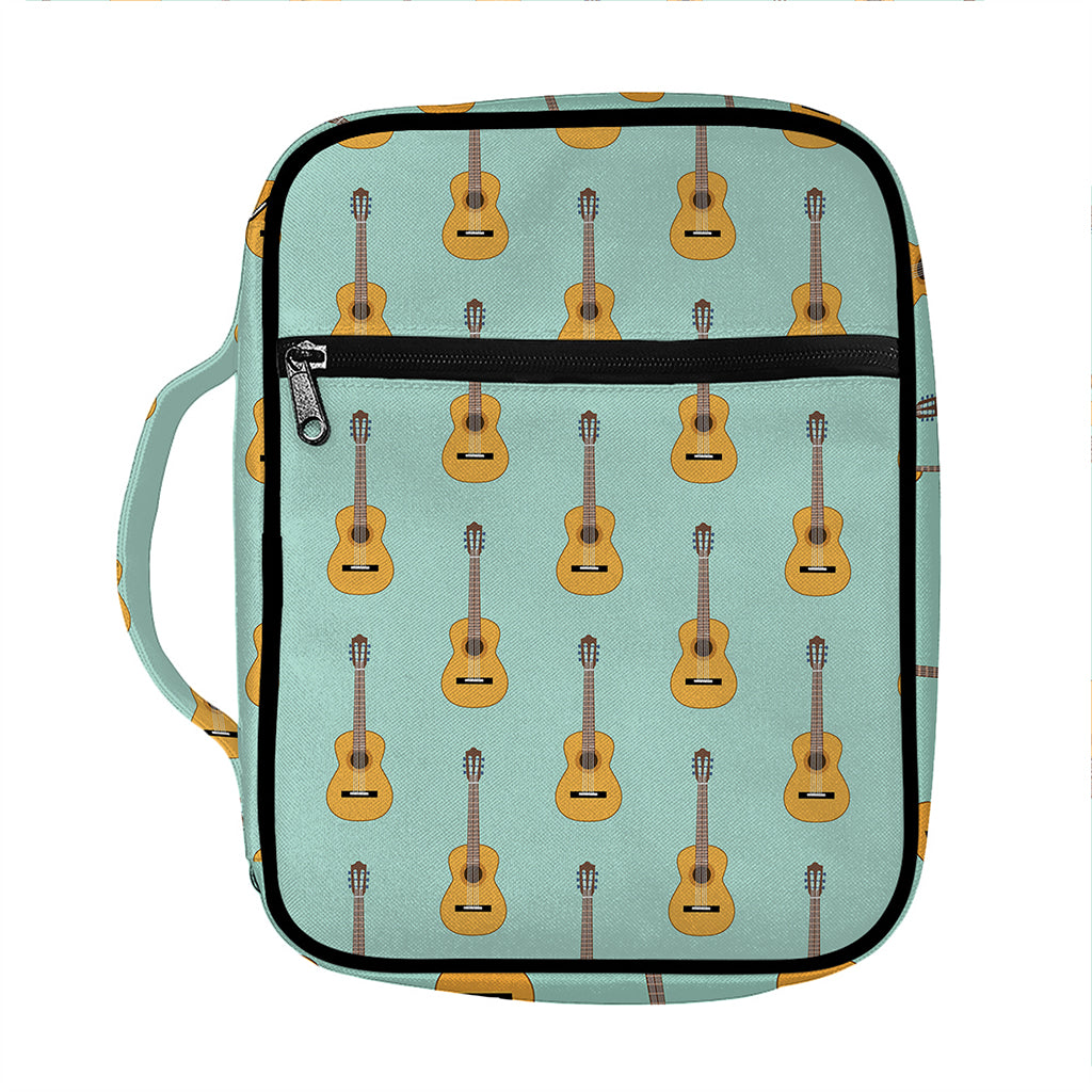 Classical Guitar Pattern Print Front Pocket Bible Bag