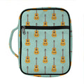 Classical Guitar Pattern Print Front Pocket Bible Bag