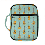 Classical Guitar Pattern Print Front Pocket Bible Bag