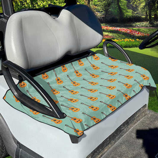Classical Guitar Pattern Print Golf Cart Seat Cover