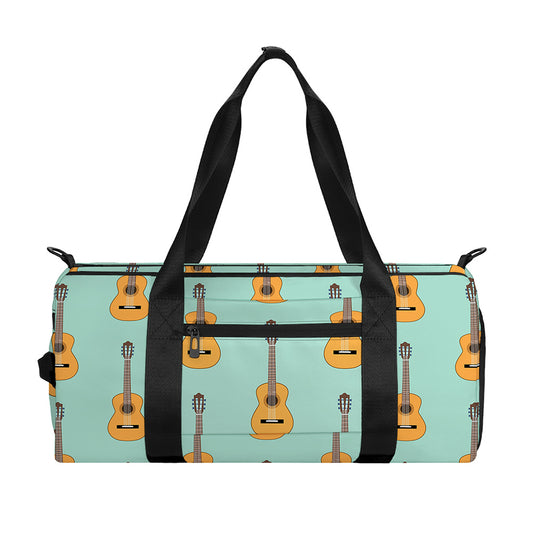 Classical Guitar Pattern Print Gym Bag