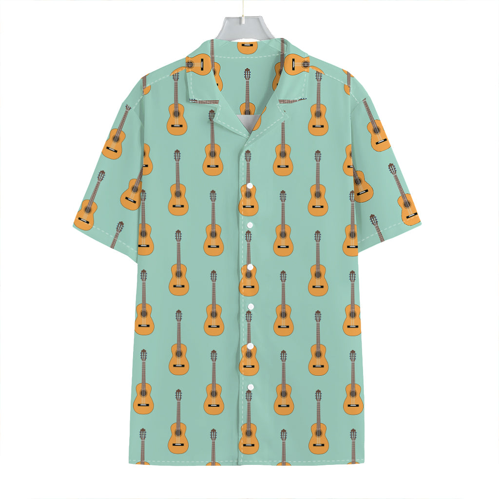 Classical Guitar Pattern Print Hawaiian Shirt