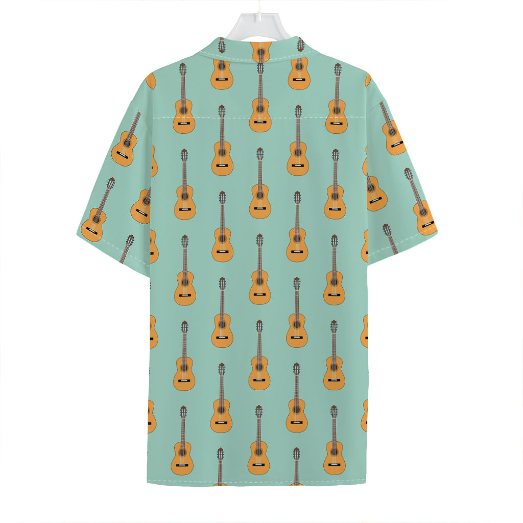 Classical Guitar Pattern Print Hawaiian Shirt