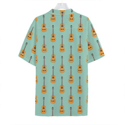 Classical Guitar Pattern Print Hawaiian Shirt