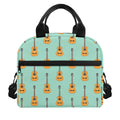 Classical Guitar Pattern Print Insulated Lunch Bag
