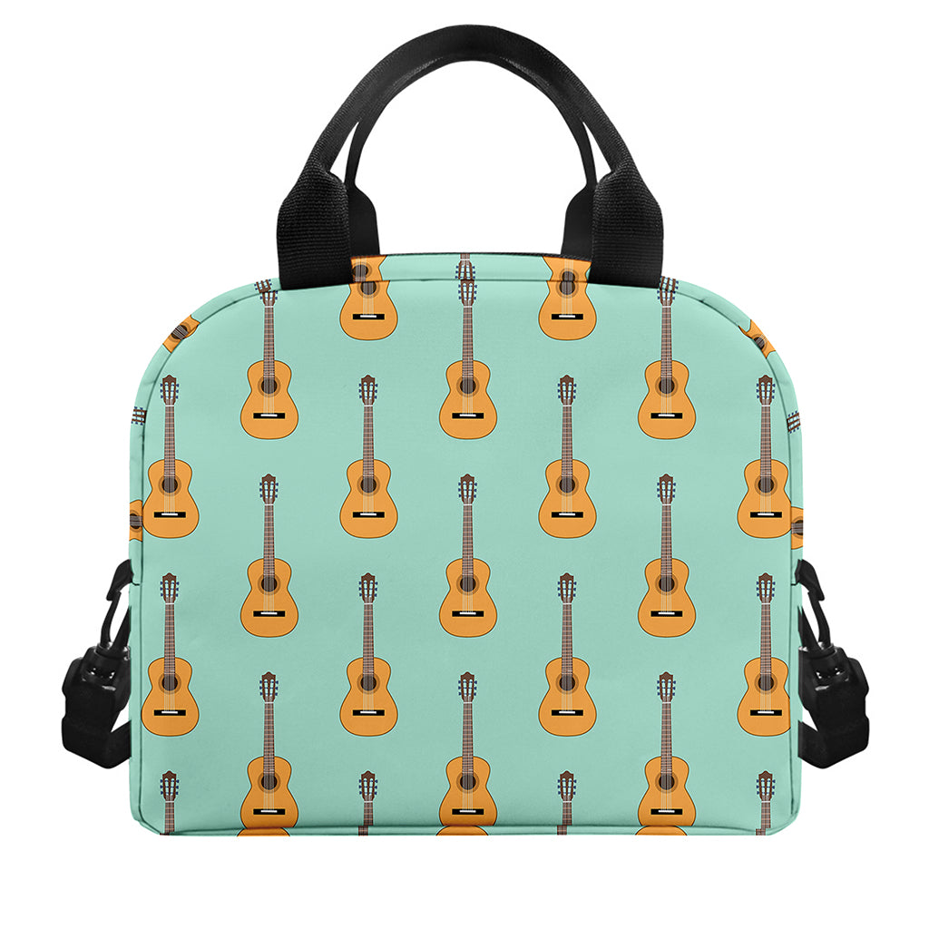 Classical Guitar Pattern Print Insulated Lunch Bag