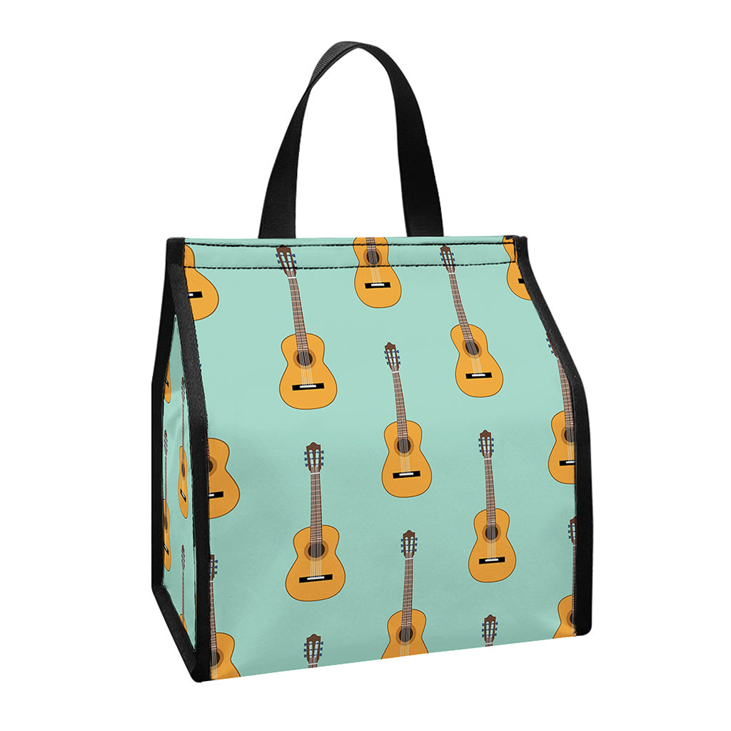 Classical Guitar Pattern Print Insulated Lunch Tote