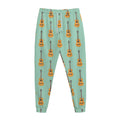 Classical Guitar Pattern Print Jogger Pants