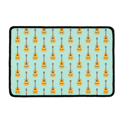 Classical Guitar Pattern Print Kitchen Mat