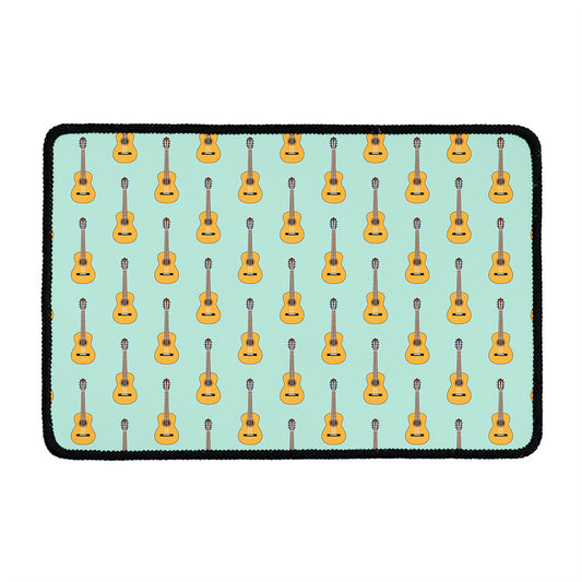 Classical Guitar Pattern Print Kitchen Mat