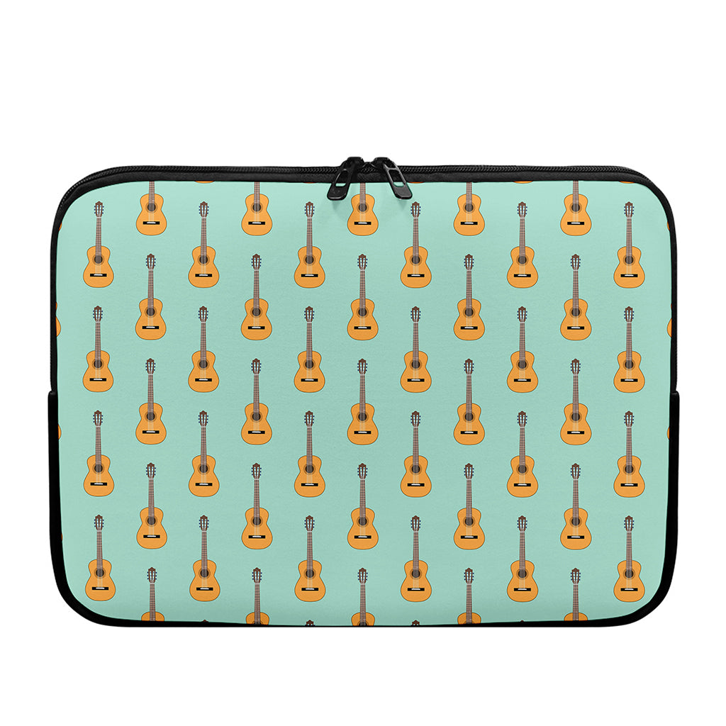 Classical Guitar Pattern Print Laptop Sleeve