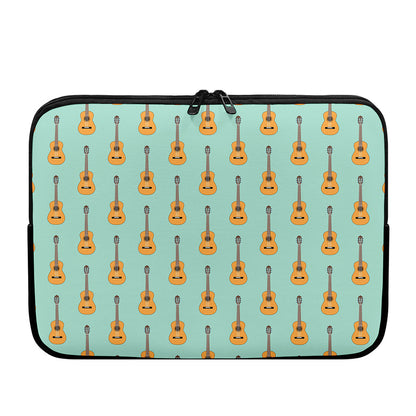 Classical Guitar Pattern Print Laptop Sleeve