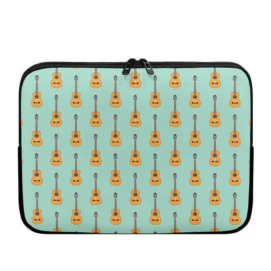 Classical Guitar Pattern Print Laptop Sleeve