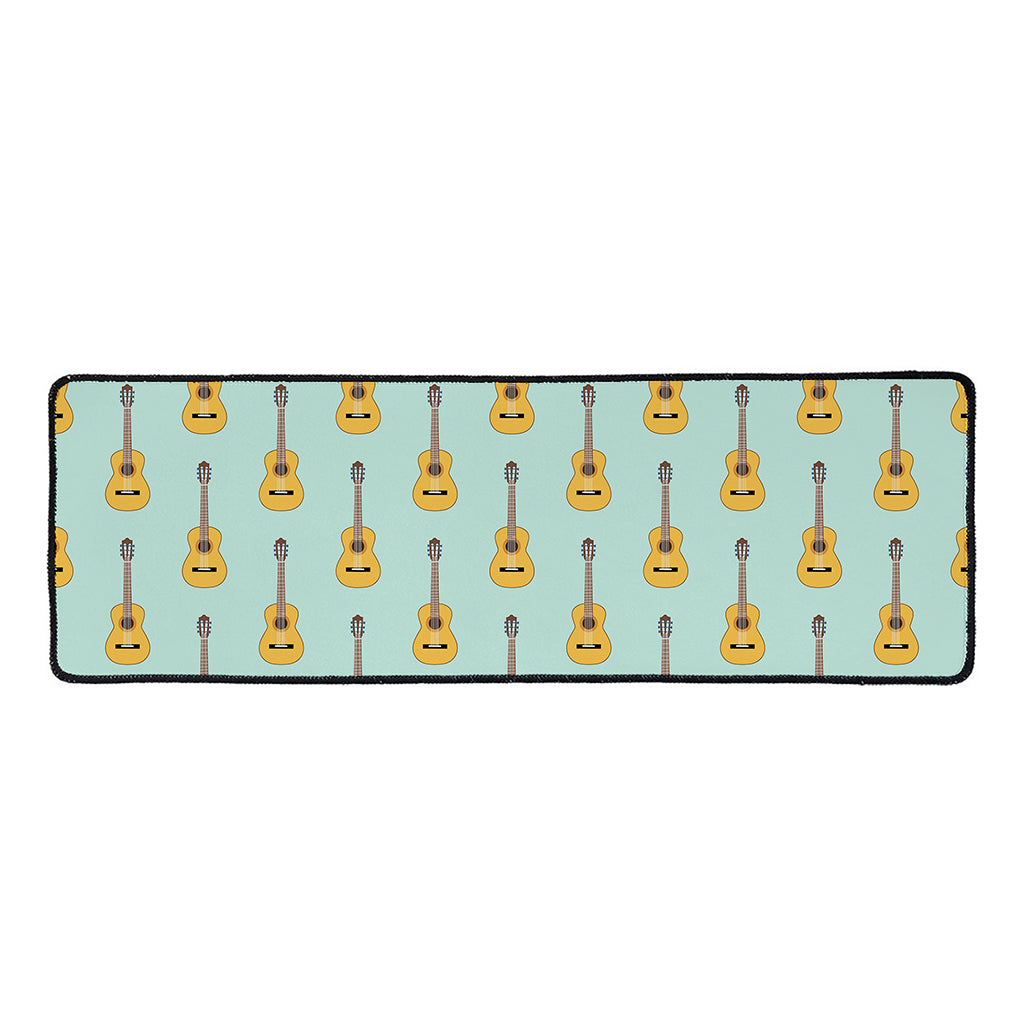 Classical Guitar Pattern Print Long Kitchen Mat
