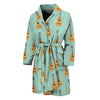 Classical Guitar Pattern Print Men's Bathrobe