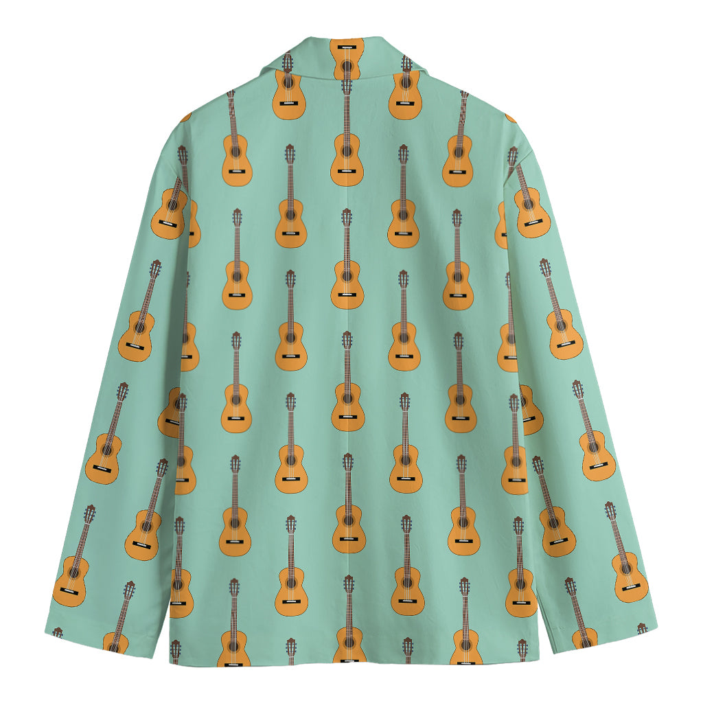 Classical Guitar Pattern Print Men's Blazer