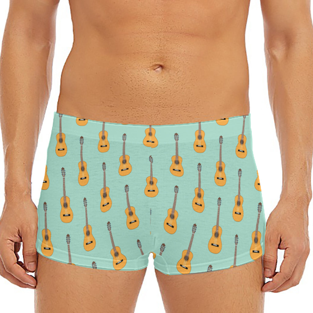 Classical Guitar Pattern Print Men's Short Boxer Briefs