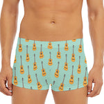 Classical Guitar Pattern Print Men's Short Boxer Briefs