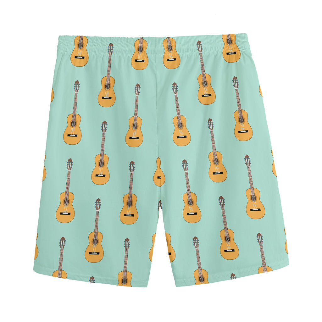 Classical Guitar Pattern Print Men's Sports Shorts