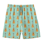 Classical Guitar Pattern Print Men's Swim Trunks