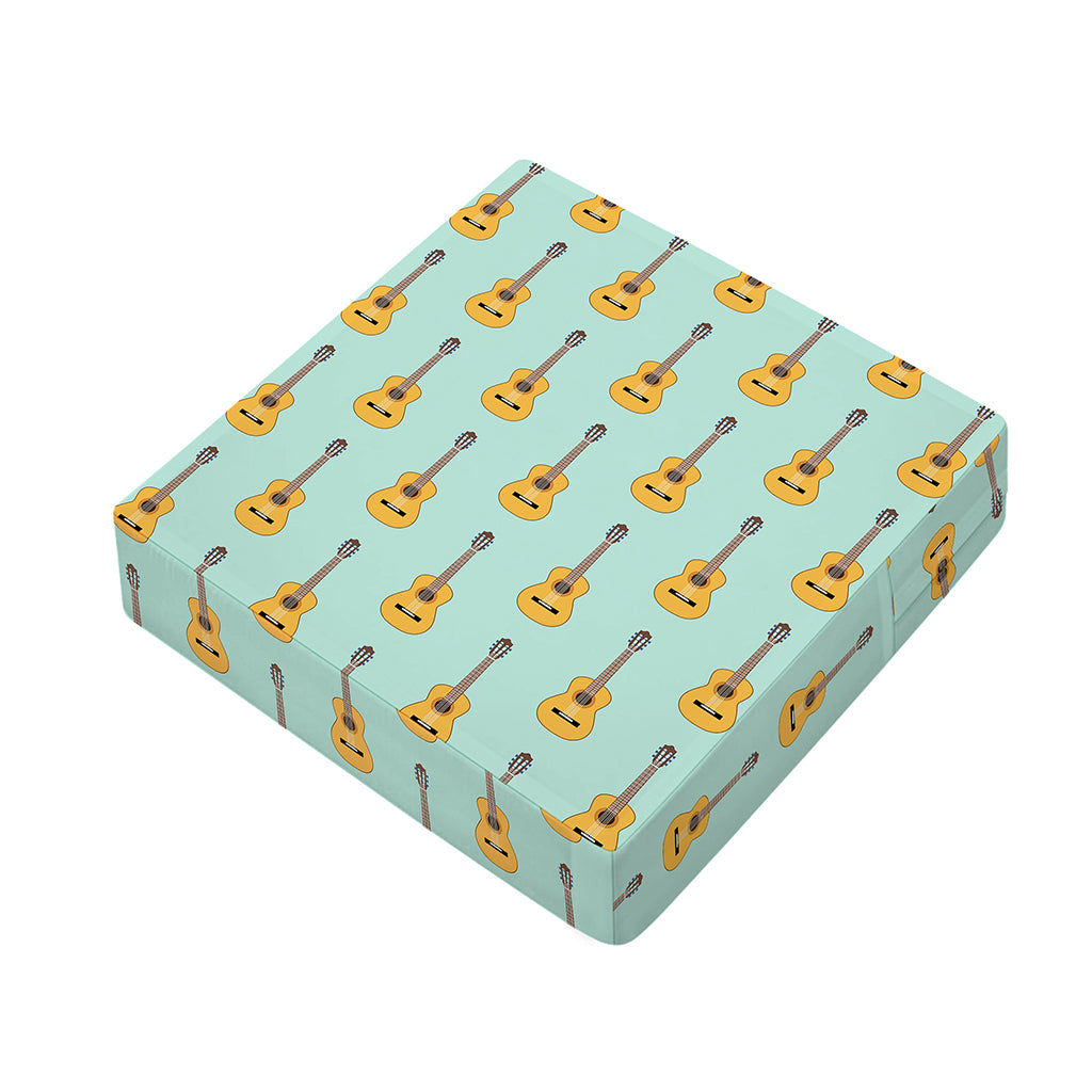 Classical Guitar Pattern Print Outdoor Seat Cushion Cover