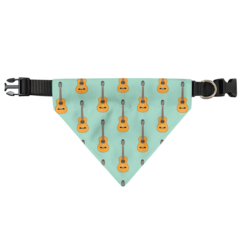 Classical Guitar Pattern Print Over The Collar Dog Bandana