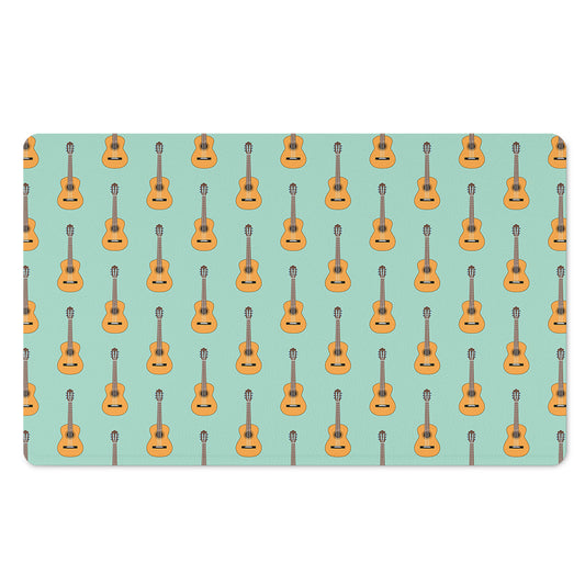 Classical Guitar Pattern Print Polyester Doormat