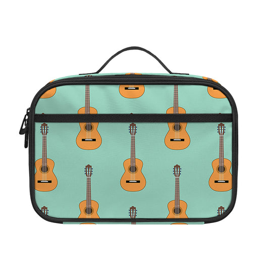 Classical Guitar Pattern Print Portable Lunch Bag