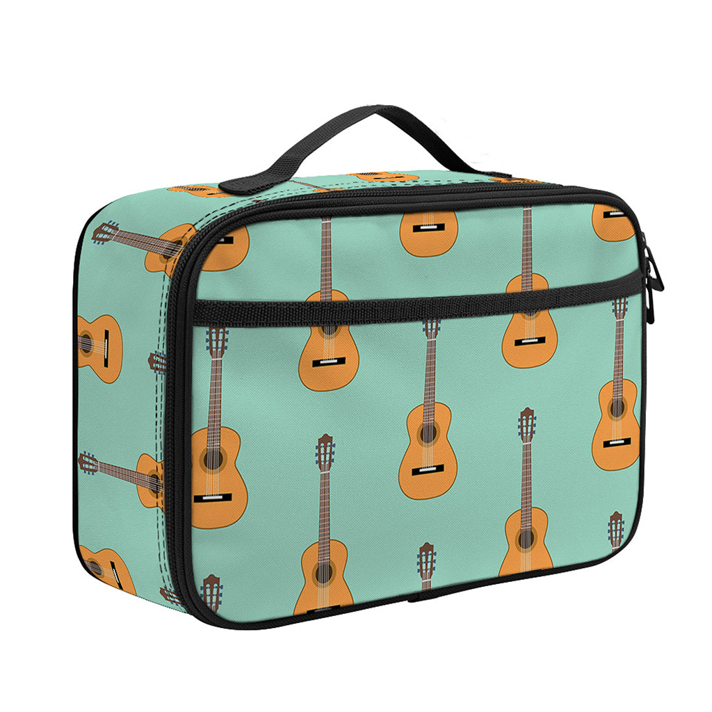 Classical Guitar Pattern Print Portable Lunch Bag